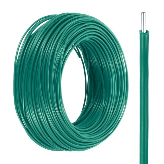 Uxcell 26 Gauge Hook Up Wire 200FT 300V Tinned Copper Electrical Wire, Green