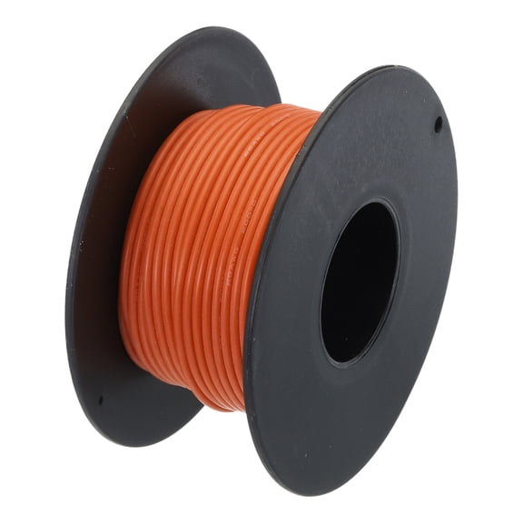Uxcell 26 Gauge Silicone Wire 26AWG Electrical Wire Stranded Tinned Copper High Temp Hookup Spool 49.2ft Orange