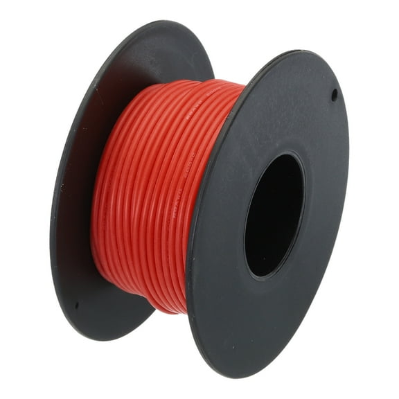 Uxcell 26 Gauge Silicone Wire 26AWG Electrical Wire Stranded Tinned Copper High Temp Hookup Spool 49.2ft Red