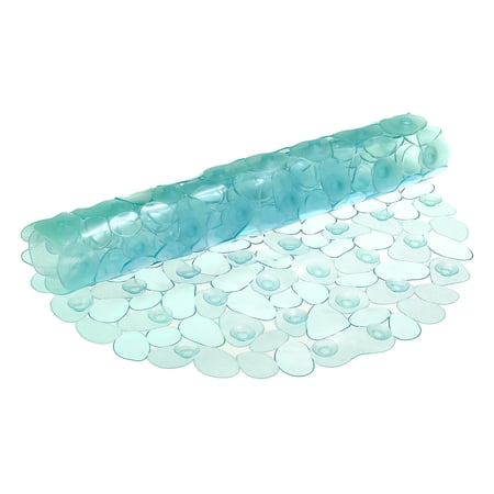 Uxcell 26" x 14.2" Non Slip Oval Bath Tub Shower Mat for Bathroom Clear Green