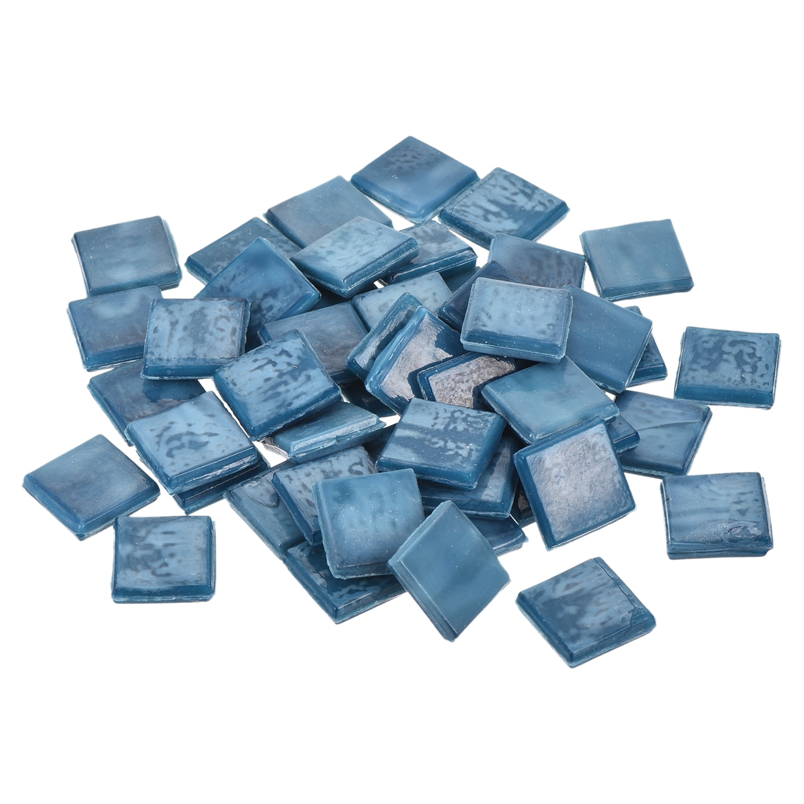 Uxcell 260Pcs Mosaic Tiles, Micro Glass Tiny Mini Mosaic Tile DIY Hobbies Handmade Crystal Free Stone Dark Blue