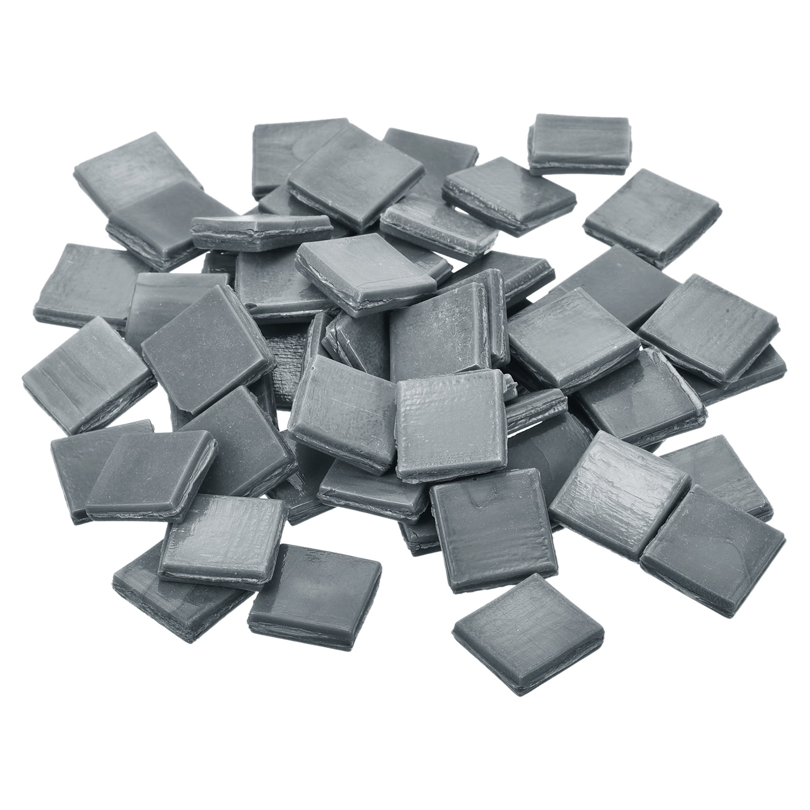 Uxcell 260Pcs Mosaic Tiles, Micro Glass Tiny Mini Mosaic Tile DIY Hobbies Handmade Crystal Free Stone Deep Grey