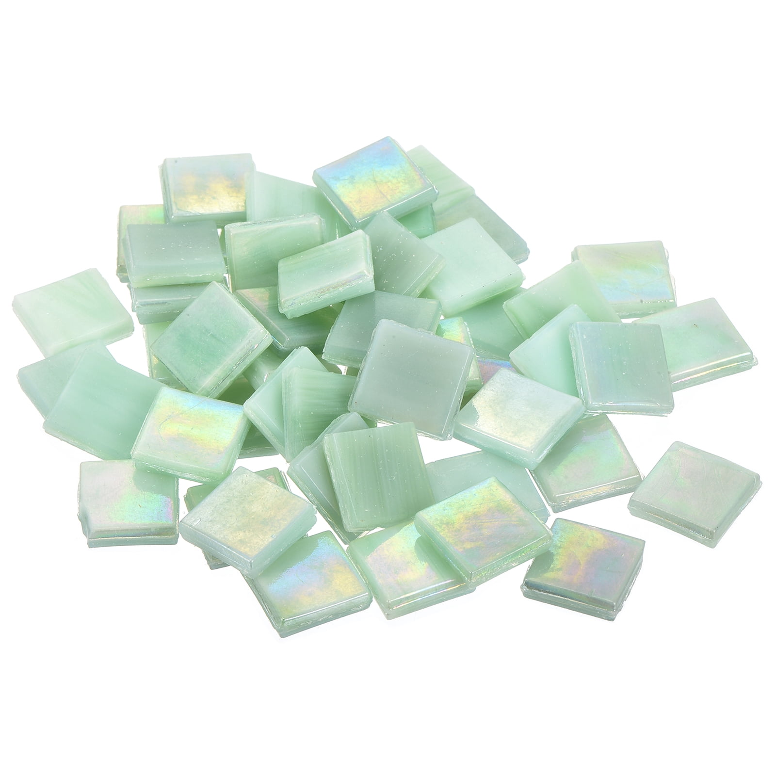 Uxcell 260Pcs Mosaic Tiles, Micro Glass Tiny Mini Mosaic Tile DIY Hobbies Handmade Crystal Free Stone Pale Forest Green
