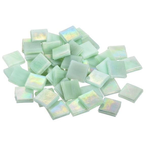 Uxcell 260Pcs Mosaic Tiles, Micro Glass Tiny Mini Mosaic Tile DIY Hobbies Handmade Crystal Free Stone Pale Forest Green