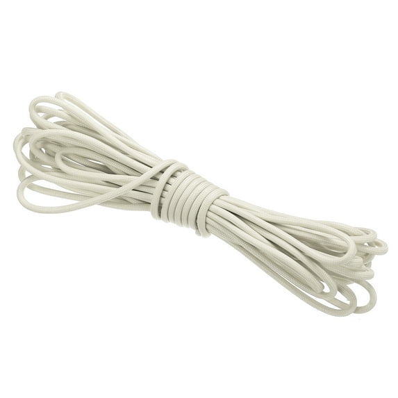 Uxcell Reflective Guyline Camping Paracord 4mm Nylon Tent Cord Guyline Rope White 26 Feet