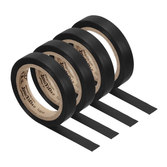 Uxcell 26Ft Tennis Racket Badminton Racquet Grip Finishing Tapes, Black 4 Pack