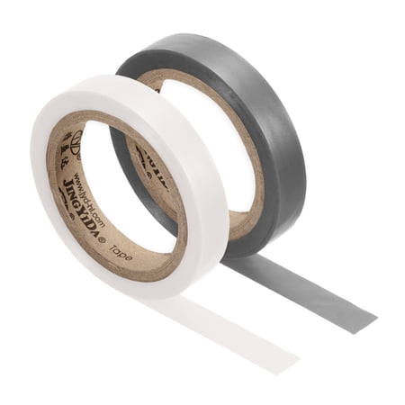 Uxcell 26Ft Tennis Racket Badminton Racquet Grip Finishing Tapes, Grey/White 2 Pack