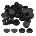thumbnail image 1 of Uxcell 26Pack 1-49/64" Plastic Hole Plugs Panel Flush Type Knockout Locking Plugs, Black, 1 of 5