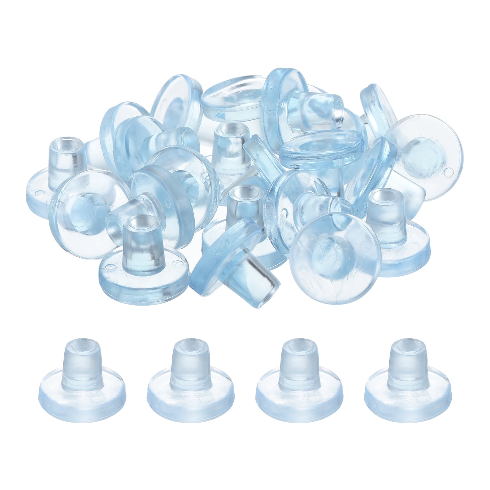 Uxcell 26Pack 8mm/0.31 Glass Table Top Bumpers with Stem for Patio ...