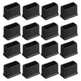 thumbnail image 1 of Uxcell 26Pack Square Chair Leg Caps, 30mm x 15mm OD Black Furniture Feet Pads Table Foot Cover Caps, 1 of 6