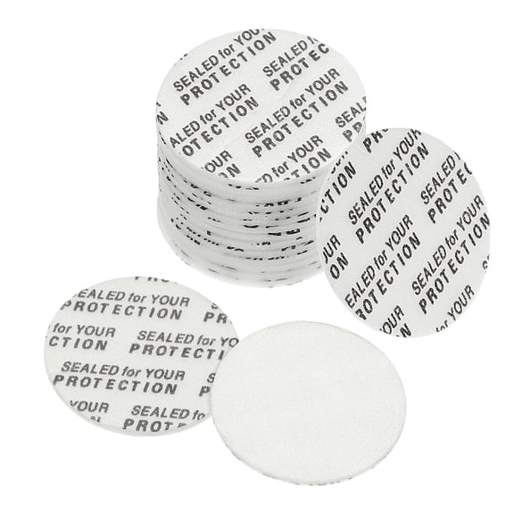 Uxcell 26mm PS Foam Resistant Tamper Pressure Sensitive Seal White 150 Pack