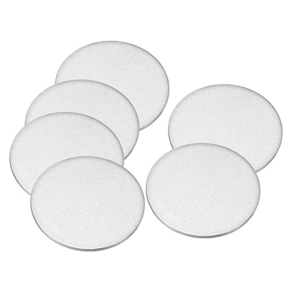 Uxcell 26mm Steel Disc, 50pcs Round Metal Stamping Blanks Tags Circle Metal Strike Plate DIY, 1 in
