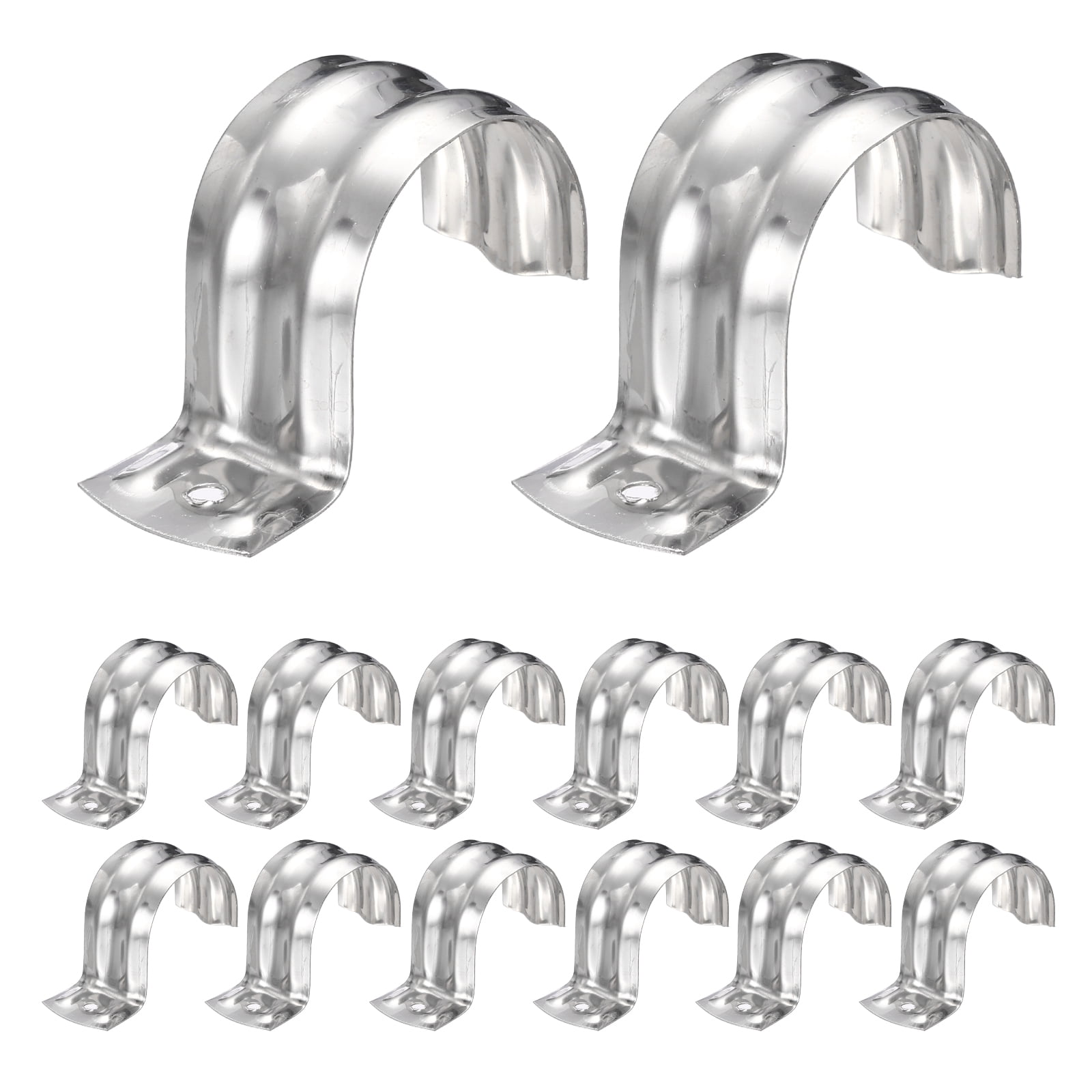 Uxcell 26pcs Conduit Clamp 1 1/4 Inch, 1 Hole Stainless Steel Pipe ...