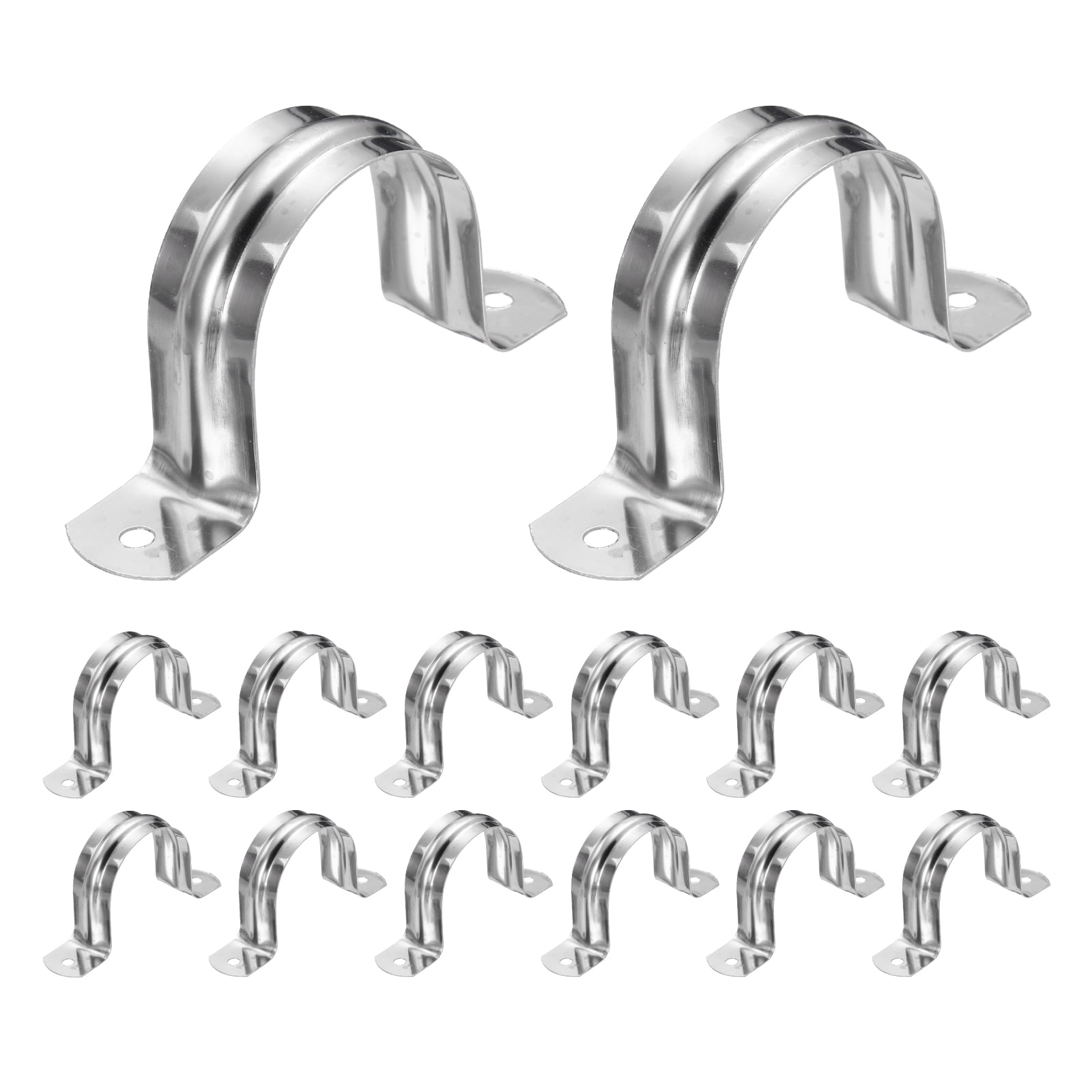 Uxcell 26pcs Conduit Clamp 1 9/16 Inch, 1 Hole Stainless Steel Pipe ...