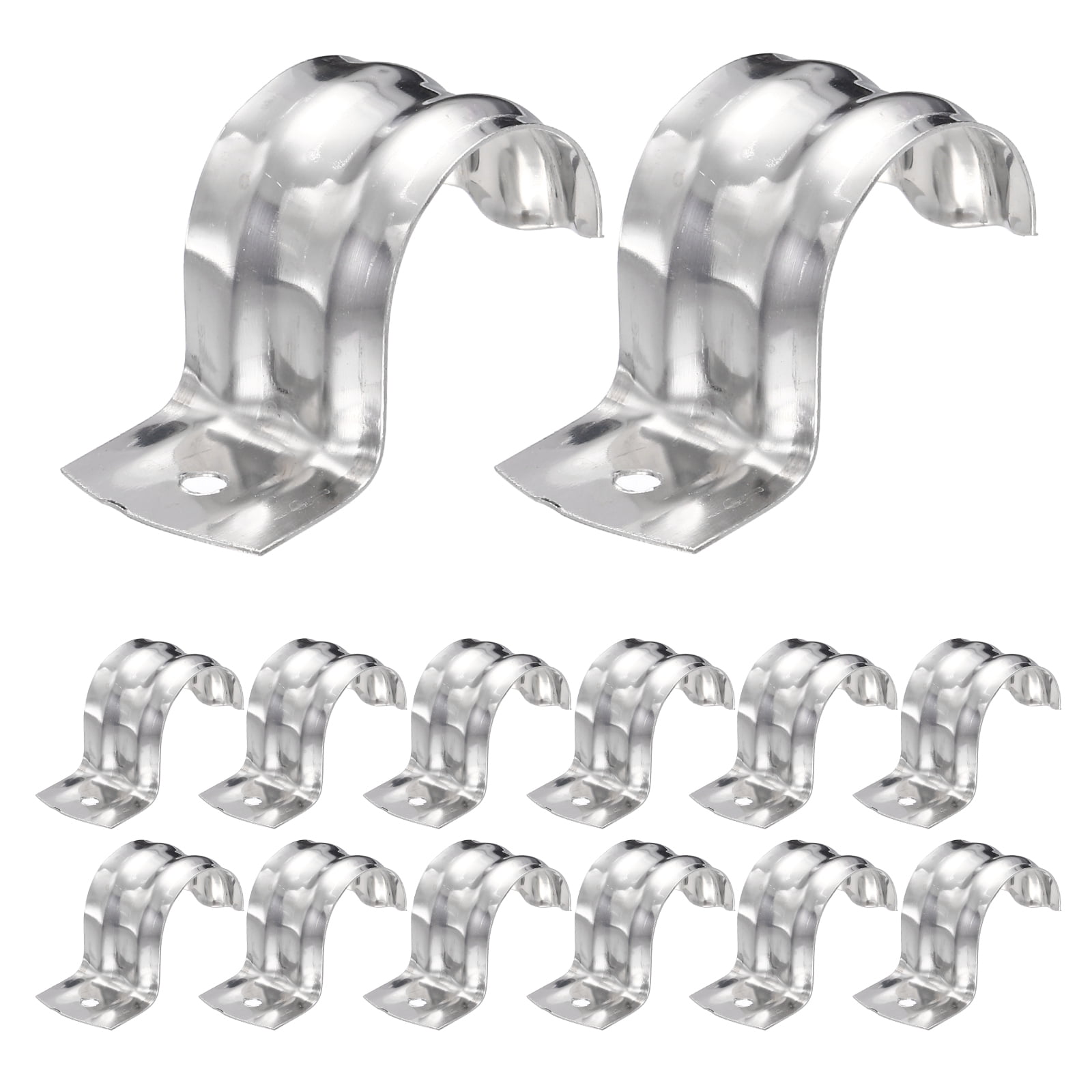 Uxcell 26pcs Conduit Clamp 1 Inch, 1 Hole Stainless Steel Pipe Strap ...