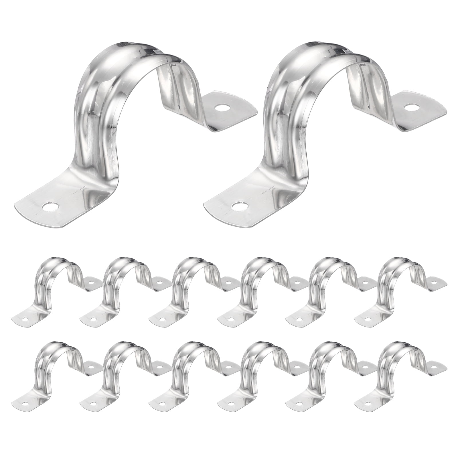 Uxcell 26pcs Conduit Clamp 1 Inch, 1 Hole Stainless Steel Pipe Strap, U ...