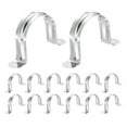 thumbnail image 1 of Uxcell 26pcs Conduit Clamp 2 Inch, 1 Hole Stainless Steel Pipe Strap, U Bracket Single Band Rigid Metal Conduit Hanger for Pipe Fixing, Tube Wire Installation, 1 of 6