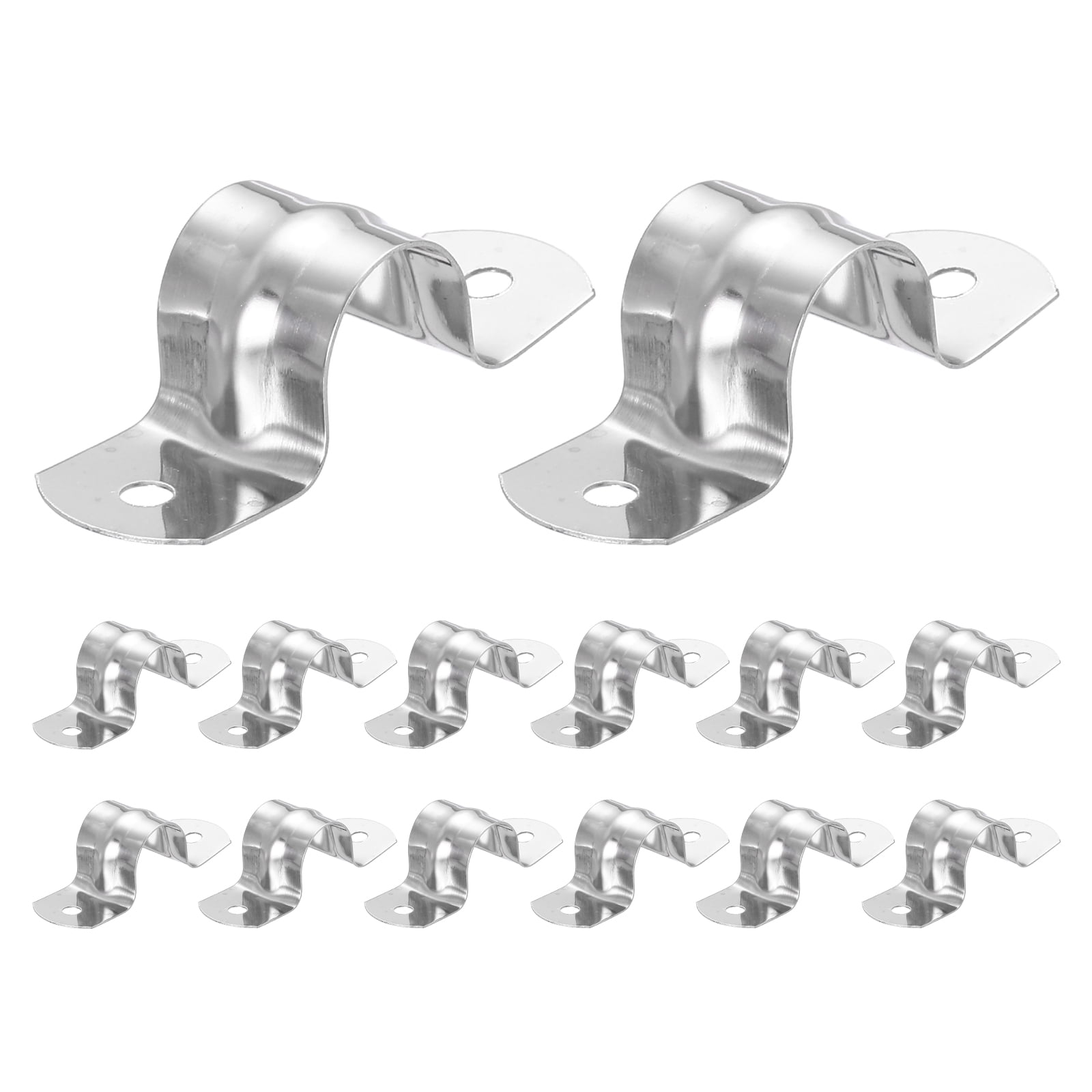 Uxcell 26pcs Conduit Clamp 5/8 Inch, 1 Hole Stainless Steel Pipe Strap ...
