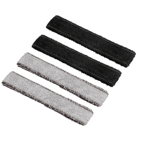 Uxcell 27.6" Anti Skid Sweatband Cotton Towel Badminton Tennis Racket Overgrip, Black, Grey 4 Pack