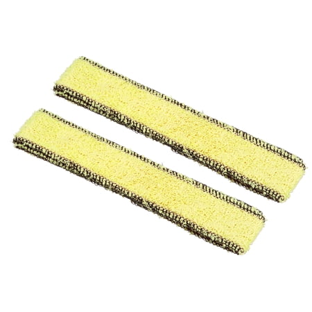 Uxcell 27.6" Anti Skid Sweatband Cotton Towel Badminton Tennis Racket Overgrip, Yellow 2 Pack