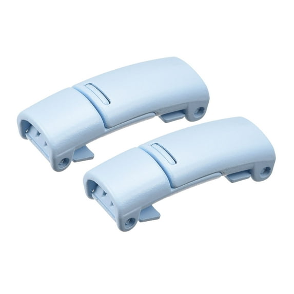 Uxcell 27 x 11 x 8mm Zinc Alloy Magnetic No Tie Lock Shoelace Buckle Blue 3 Pair