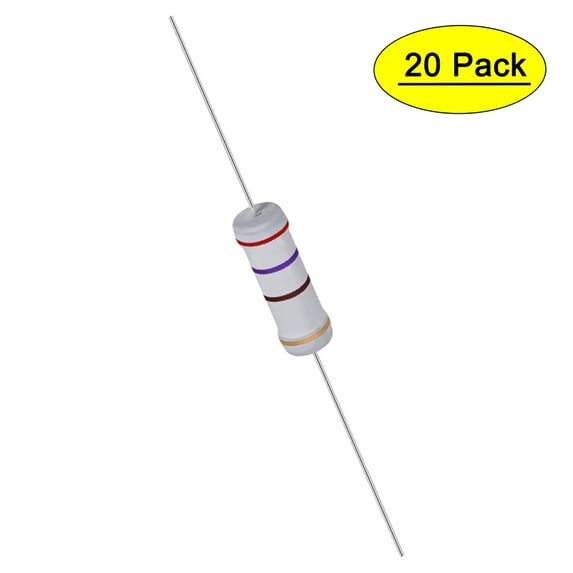 Uxcell 20Pcs 3W 3 Watt Metal Oxide Film Resistor 270 Ohm ±5% Tolerance