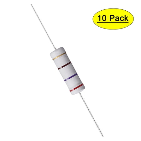 Uxcell 10Pcs 5W 5 Watt Metal Oxide Film Resistor Axile 270 Ohm ±5% Tolerance