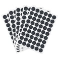 thumbnail image 1 of Uxcell 270 Pieces Screw Hole Stickers, 5 Sheet Self-Adhesive Waterproof Wood Grain Sticker for Screw Holes Wall Cabinets Desk Repairing, Black, 21mm/0.83 Inch, 1 of 6