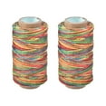 thumbnail image 1 of Uxcell 273 Yards 150D/1mm Leather Sewing Waxed Threads Colorful 2 Pack, 1 of 6