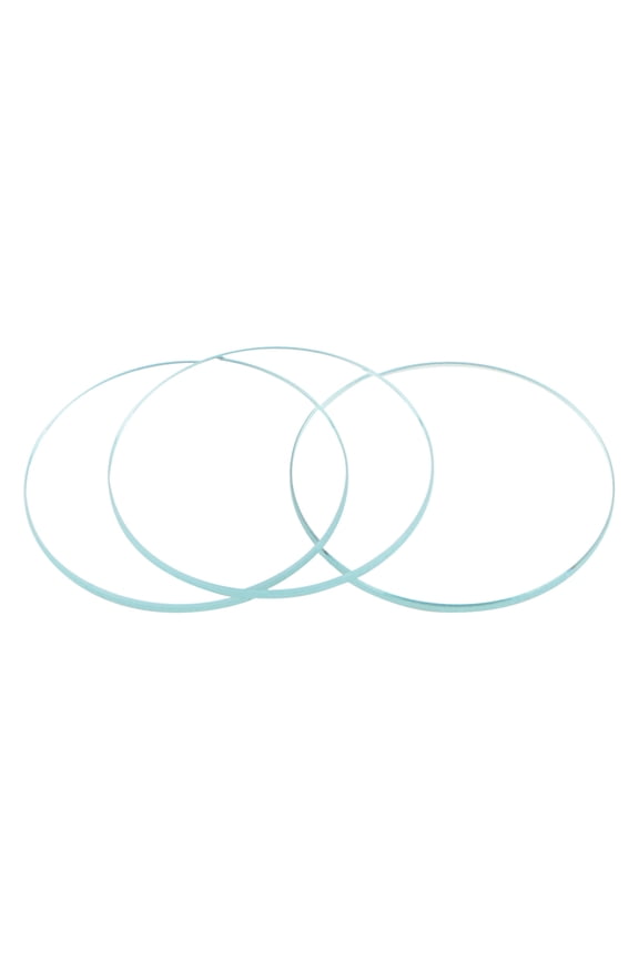 27.5mm Dia. Round Flat Watch Crystal Lens Glass Replacement Parts for Watchmaker Repair, Clear 6 Pack