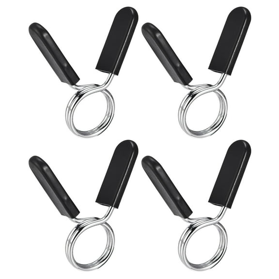 Uxcell 27mm Gym Weight Bar Barbell Dumbbell Lock Clamp Tool Spring Clip 4 Pack