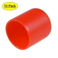 thumbnail image 1 of Uxcell 27mm ID Red Screw Thread Protectors Vinyl End Caps 10 Pack, 1 of 5