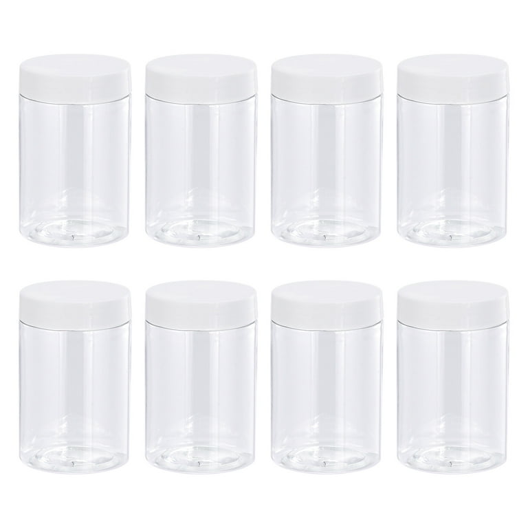 https://i5.walmartimages.com/seo/Uxcell-27oz-800ml-Round-Jars-with-White-Screw-Top-Lid-for-Storage-Plastic-Clear-12pcs_fe16f19b-2623-48f6-8526-54aacffb4b1f.6c48cd0a9cb61788d9360fa37ea405e8.jpeg?odnHeight=768&odnWidth=768&odnBg=FFFFFF