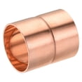 thumbnail image 1 of Uxcell 28.6mm Straight Copper Pipe Coupling Connecting Adapter Solder Connection for Plumbing, 1 of 5