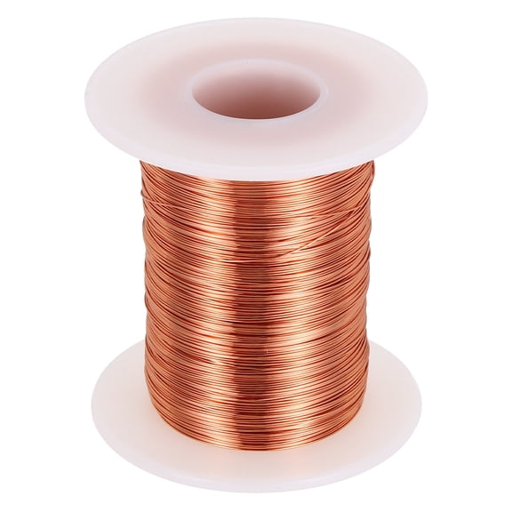 Uxcell 28 AWG Magnet Wire, 28 Gauge Enameled Copper Wire, 6 oz Magnetic Coil Wire for Transformer, Motor, Electric, 155C(311F)