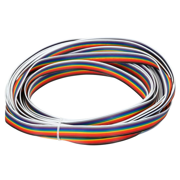 Uxcell 28 Gauge 10 Conductor Electrical Wire Tinned Copper Cable 25FT Stranded Wire for LED Strips Lamps Residential Wiring