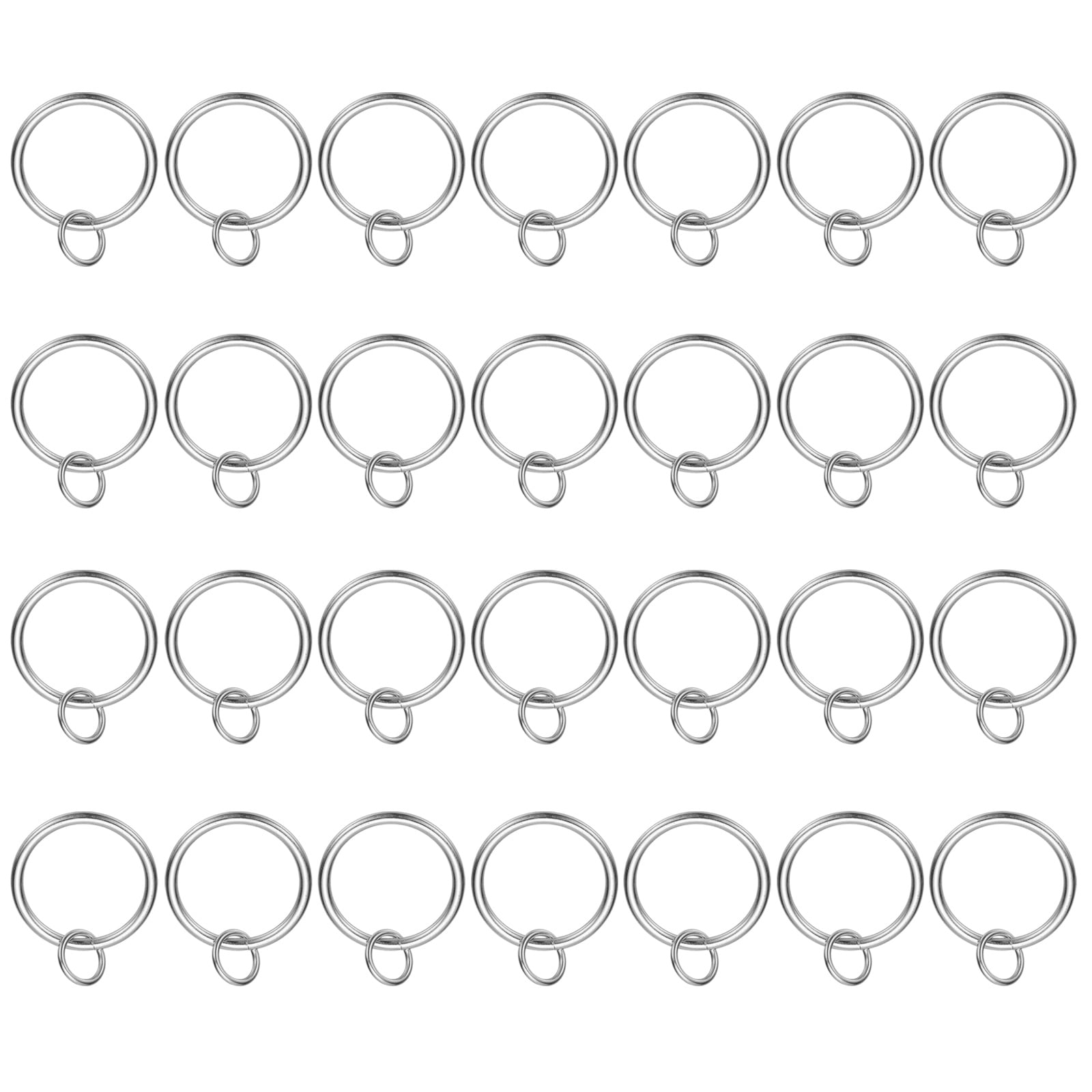 Uxcell 28 Pcs Curtain Rings with Eyelets, 1.25