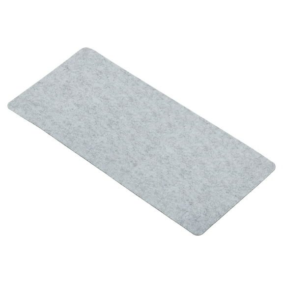 Uxcell 28"x13" Desk Mat Protector, Felt Dual Side Mouse Pad Writing Mat for Office Home, Light Gray