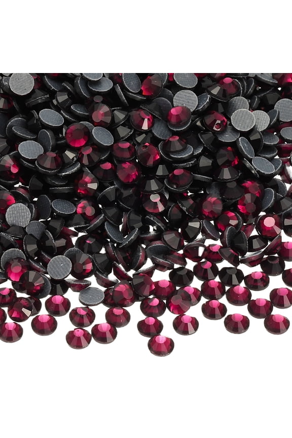 2880 Pcs Hotfix Rhinestone Flatback 2.8mm Gem Crystal Round Resin Trims Beads Gem for Crafts Clothes DIY Decoration Nail Art, (SS10, Light Purple)