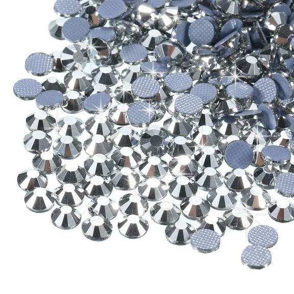Uxcell 2880 Pcs Hotfix Rhinestones Flatback Crystal Glass Gems SS6 2mm Silver