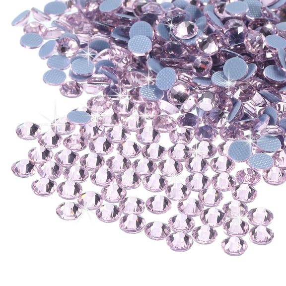 Uxcell 2880 Pcs Hotfix Rhinestones Flatback Crystal Glass Gems SS10 2.9mm Pink
