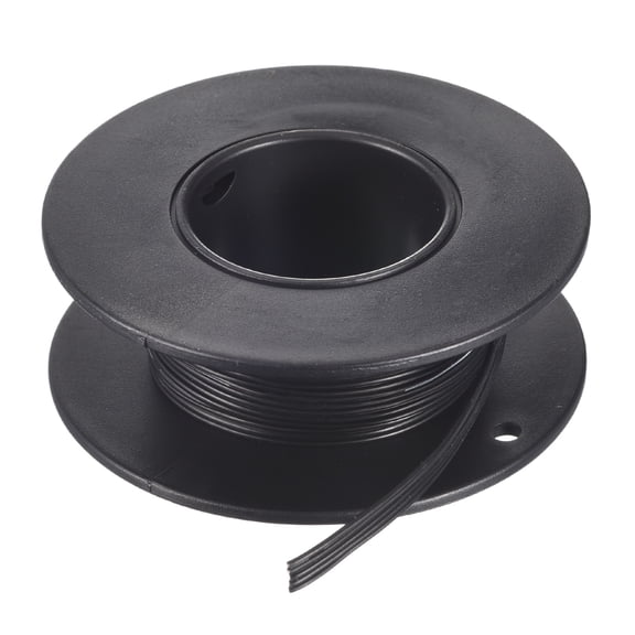 Uxcell 28AWG Silicone Ribbon Cable 5Pin 28 Gauge Flat Cable Flexible Silicone Wire 1.5m/4.9ft Black Tinned Copper Wire