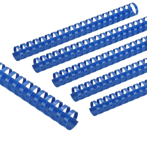 Uxcell 28mm (1-1/8") Plastic Binding Combs, 50 Pcs 21 Rings Comb Binding Spines 240 Sheet Capacity Letter Size for Binding Paper Sheets, Blue