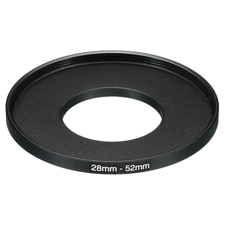 Uxcell 28mm-52mm Metal Step Up Ring, Camera Lens Filter Adapter Ring for Camera Lenses Hood, Black