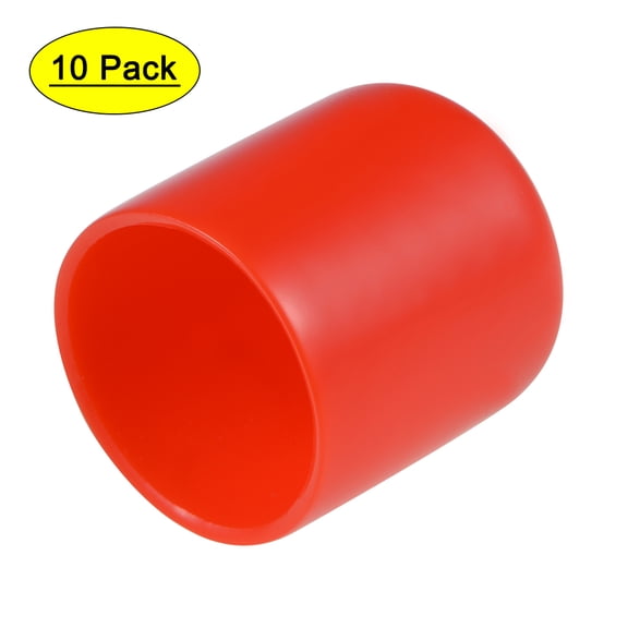Uxcell 28mm ID Red Screw Thread Protectors Vinyl End Caps 10 Pack