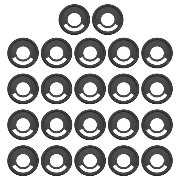 Uxcell 28mm Plastic Book Binding Discs Discbound Expansion Discs Binder Rings, Black 22 Pack