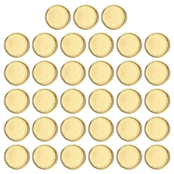Uxcell 28mm Plastic Book Binding Discs Discbound Expansion Discs Plating Round Binder Rings, Golden 22 Pack