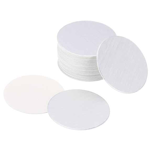 Uxcell 28mm Resistant Tamper Aluminum Foil Cap Liner Induction Heat Sealing for PET Bottle 100 Pack