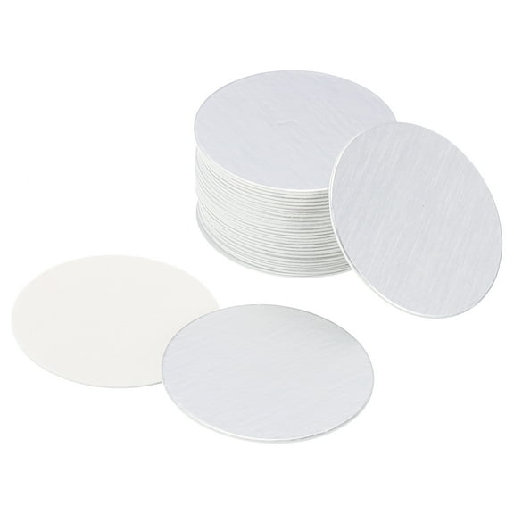 Uxcell 28mm Resistant Tamper Aluminum Foil Cap Liner Induction Heat Sealing for PET Bottle 75 Pack