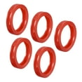 thumbnail image 1 of Uxcell 28mm Silicone Identifier Coding Tags Sleeve Key Cap Rings Cover, Red 10 Pack, 1 of 6